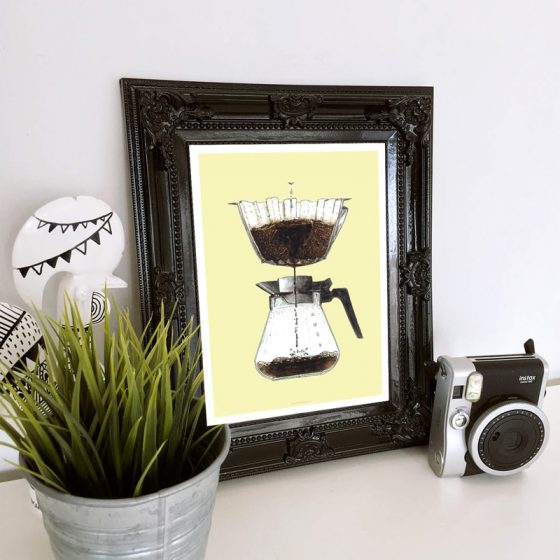 Plakat Kaffe Coffeeprints Filterkaffe