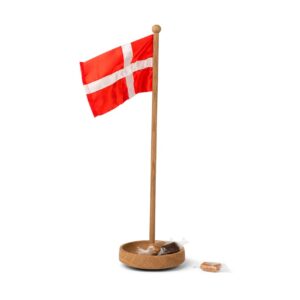 Bordflag i træ med dansk flag fra Spring Copenhagen