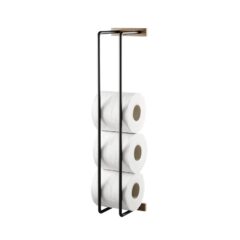 Toiletrulleholder Bathroom Rack i olieret egetræ fra by Wirth