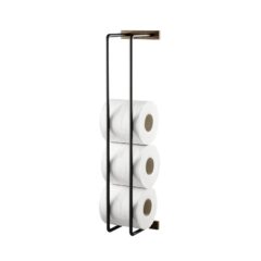 Toiletrulleholder Bathroom Rack i røget egetræ fra by Wirth