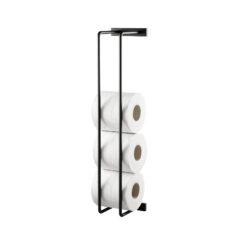Toiletrulleholder Bathroom Rack i sortmalet egetræ fra by Wirth