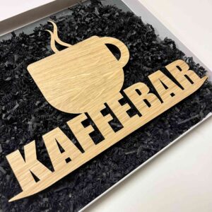 Træskilt med kaffebar fra Würtz Design